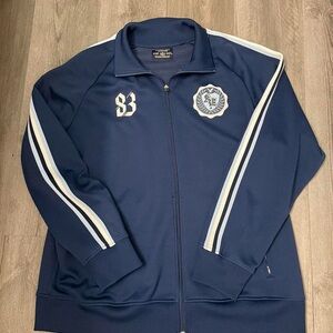 American Eagle Outfitters Navy Varsity Jacket